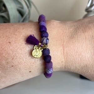 KANTHA BEAD STRETCH BRACELET